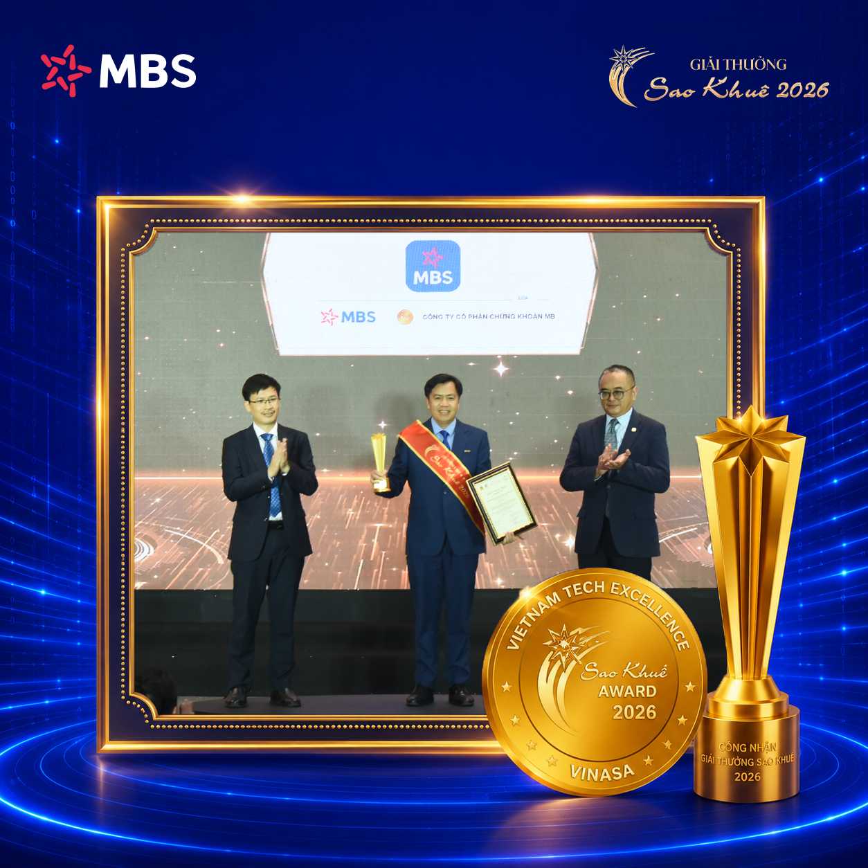 MBS Mobile App đạt xếp hạng 5 sao tại Giải thưởng Sao Khuê 2026