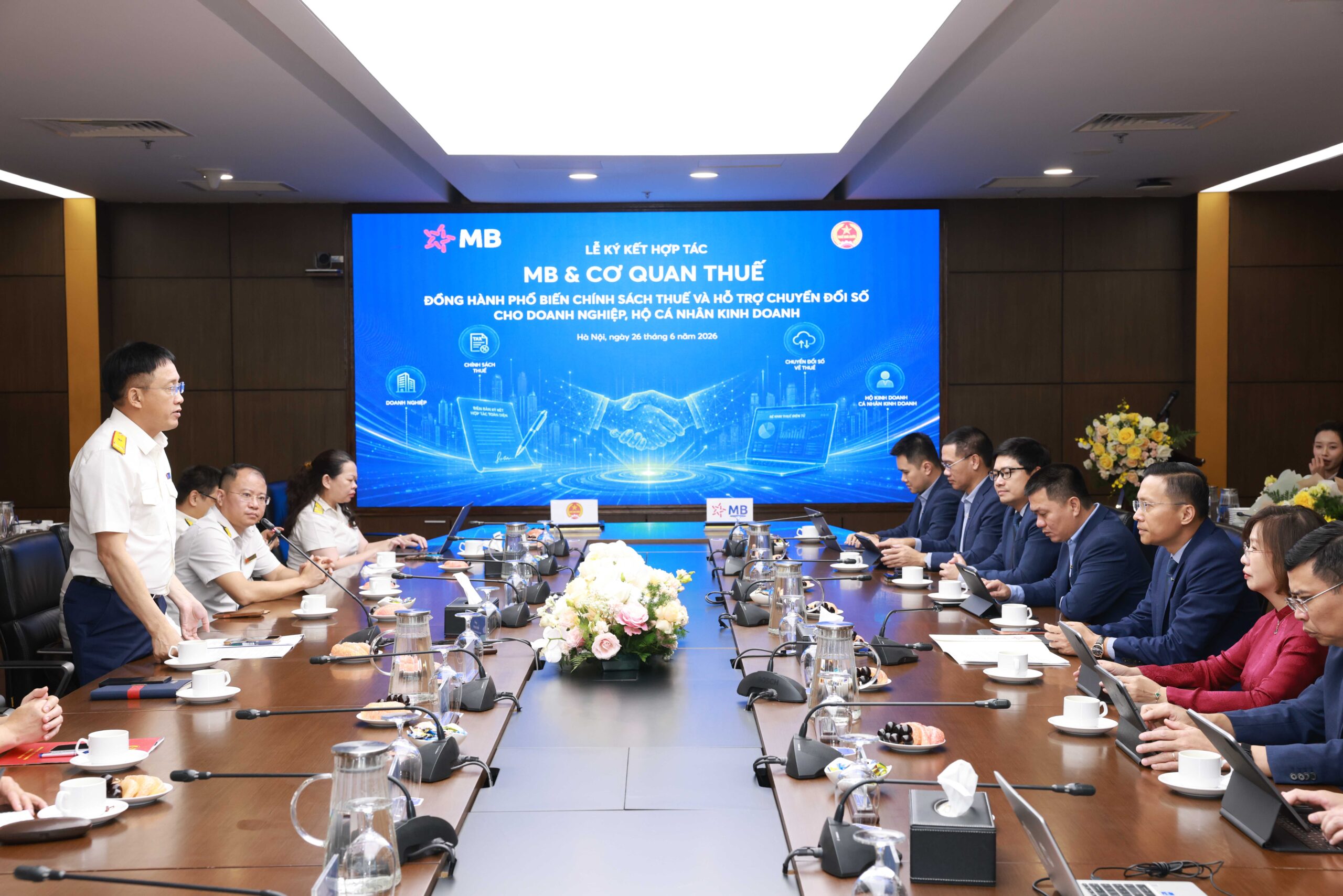 MB và Cơ quan Thuế mở rộng hợp tác, thúc đẩy hệ sinh thái tài chính – thuế số