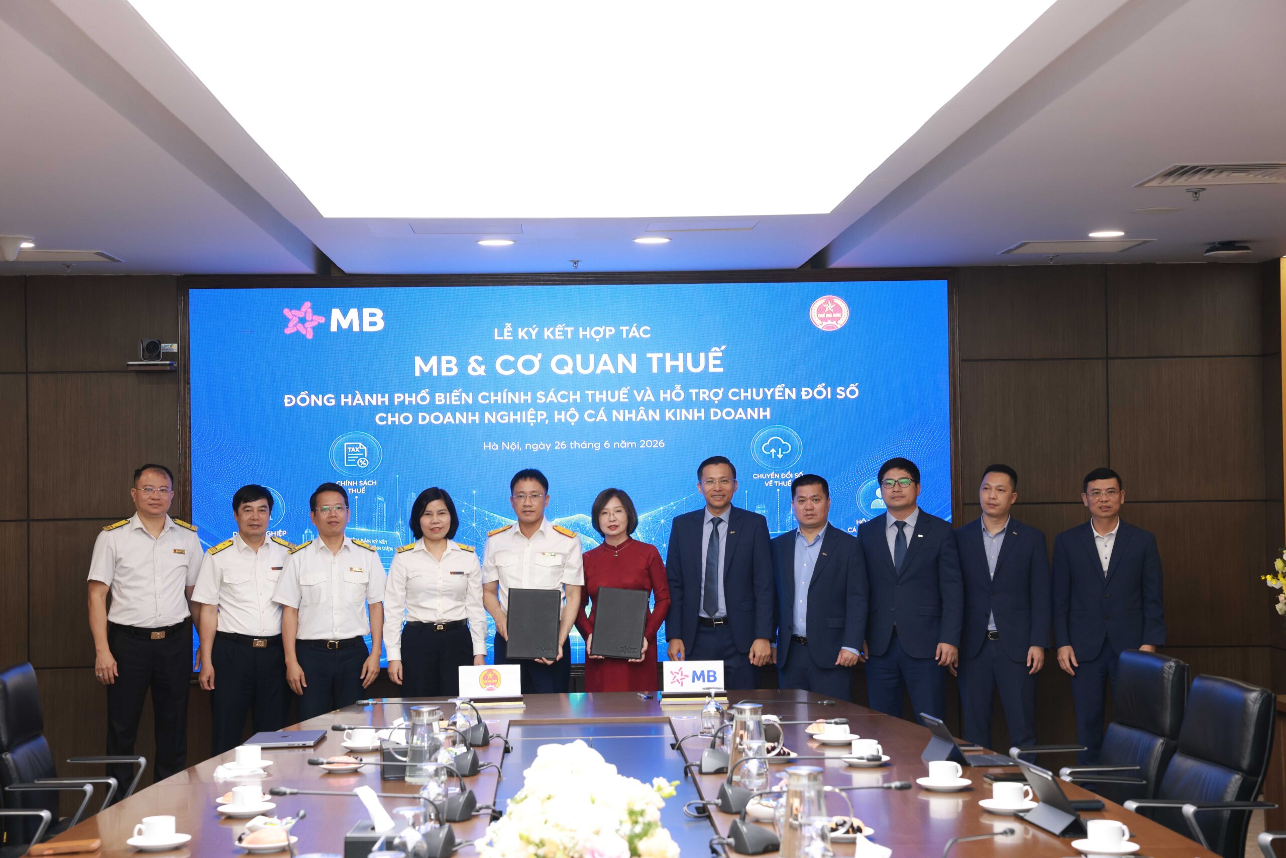 MB và Cơ quan Thuế mở rộng hợp tác, thúc đẩy hệ sinh thái tài chính – thuế số