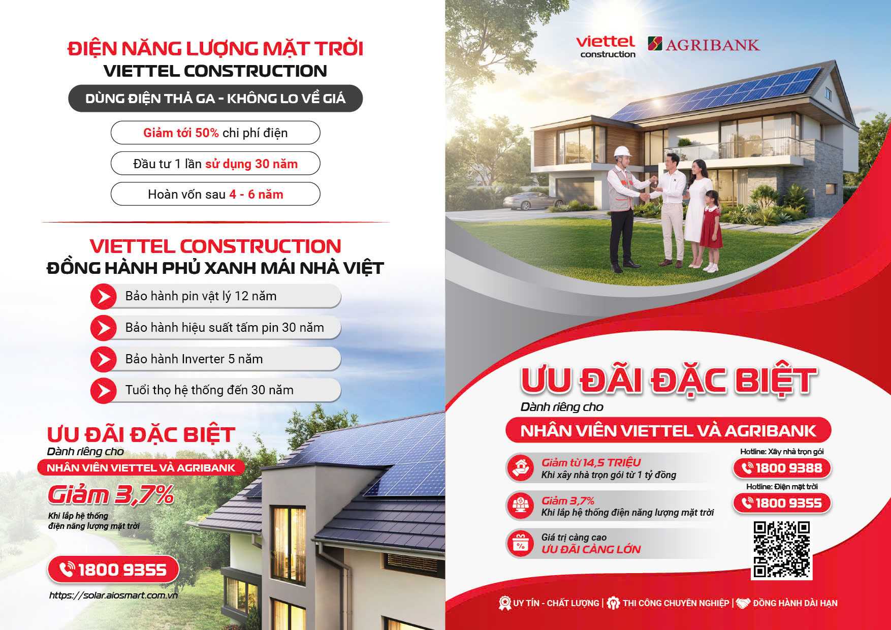Agribank và Viettel Construction hợp tác triển khai giải pháp xây dựng và năng lượng xanh cho cán bộ nhân viên