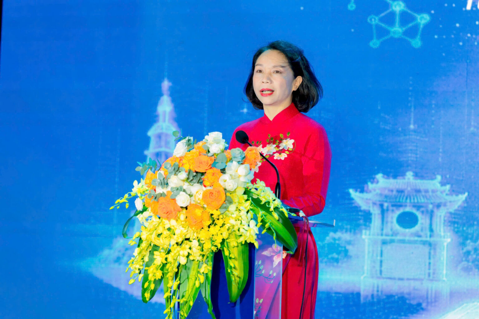 Phó Chủ tịch UBND TP Hà Nội Vũ Thu Hà phát biểu. a1.jpg