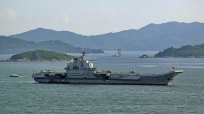 Tàu sân bay Liêu Ninh của Trung Quốc.